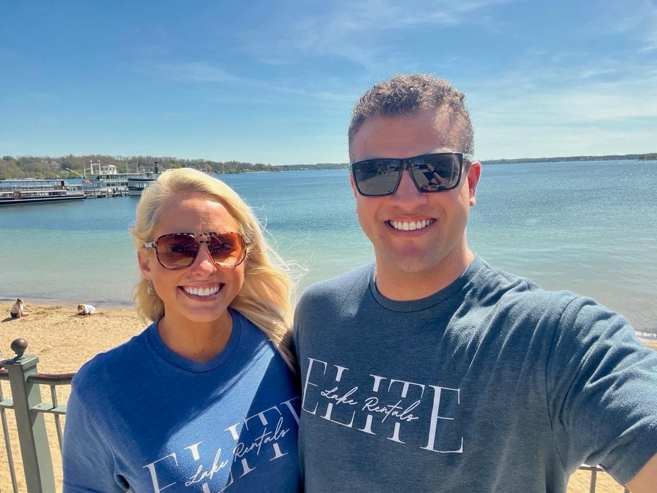 Jason and Heather Smolarek on Geneva Lake